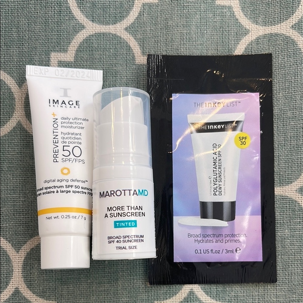 Primer and Sunscreen 3 trial size